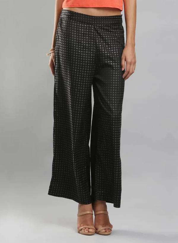 Black Printed Pants - Image 3