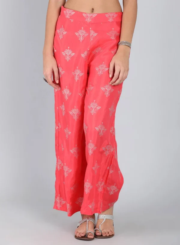 Coral Printed Pants - Image 2