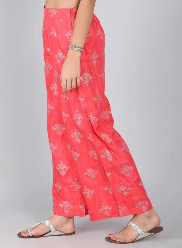 Coral Printed Pants - Image 3