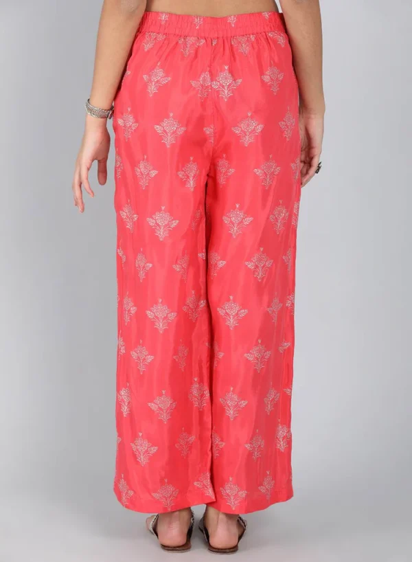 Coral Printed Pants - Image 5